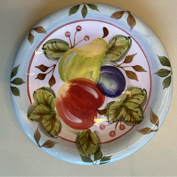 Heritage Mint Ltd. 2 Black Forest Fruits 8” Hand Painted Dessert or Salad Plates - Picture 6 of 7